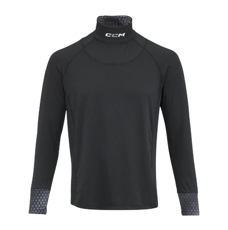 CCM triko Neck Guard Compression Top LS JR