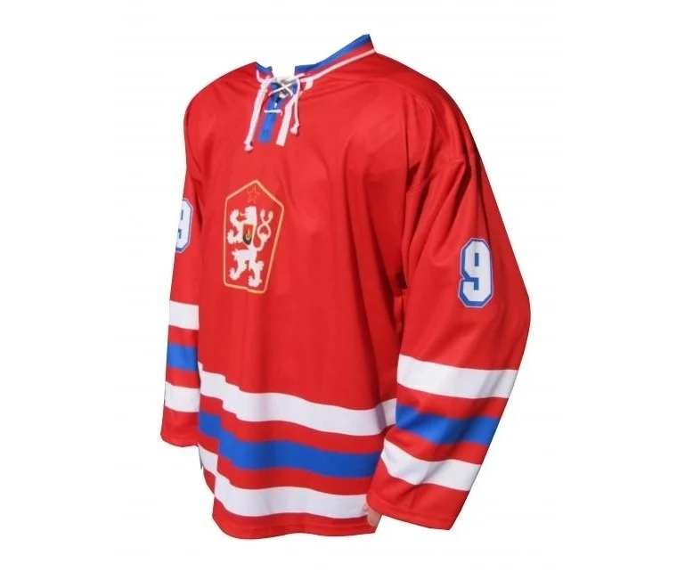 MERCO dres replika ČSSR 1976 retro červený brankářský